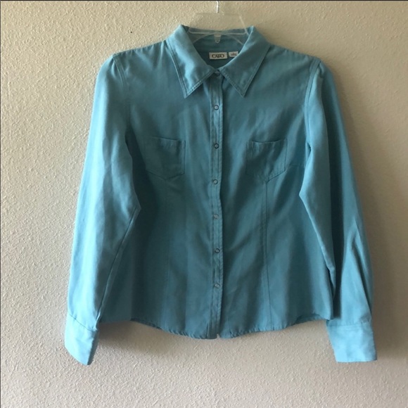 Cato Suede Button Down Shirt - Picture 2 of 6